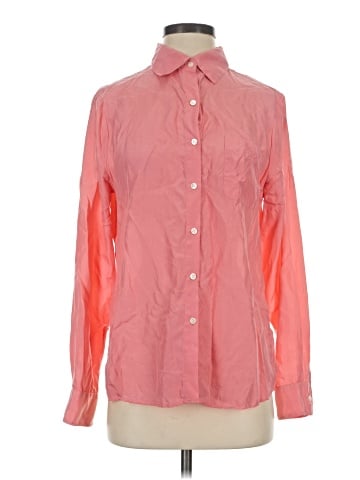 Lands' End Canvas Long Sleeve Silk Top (view 1)