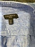 Talbots 100% Linen Blue Long Sleeve Henley Size XL Petite - photo 7
