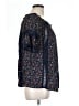 Easel 100% Rayon Blue Short Sleeve Blouse Size L - photo 4