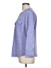 Notations Stripes Blue Long Sleeve Blouse Size L - photo 5