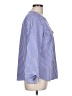 Notations Stripes Blue Long Sleeve Blouse Size L - photo 4