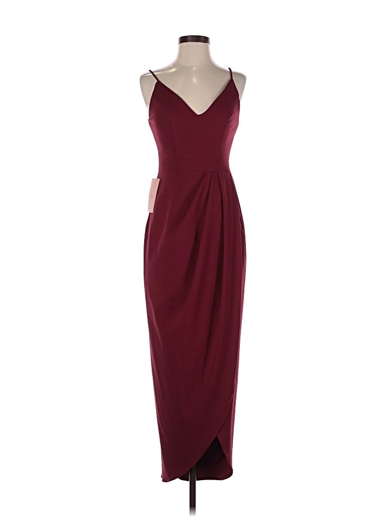 Bhldn Cocktail Dress In Burgundy