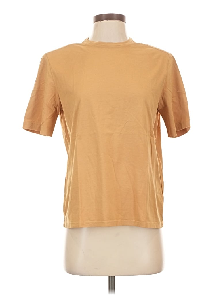 Pre-owned Lita By Ciara Short Sleeve Turtleneck In Gold