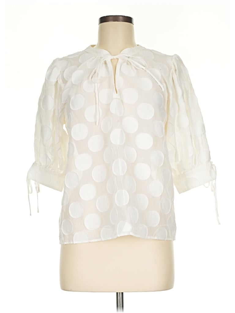 Karina Grimaldi 3/4 Sleeve Blouse In Ivory