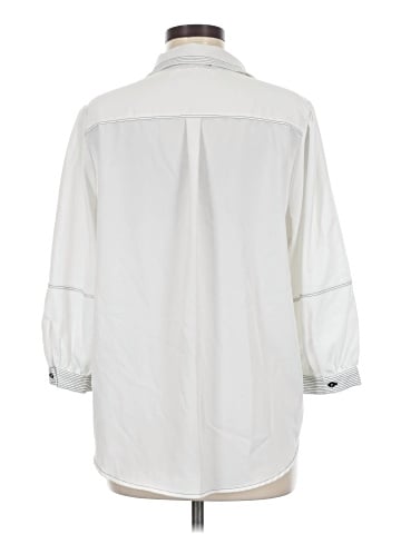 Karl Lagerfeld Paris 3/4 Sleeve Button-Down Shirt (view 2)
