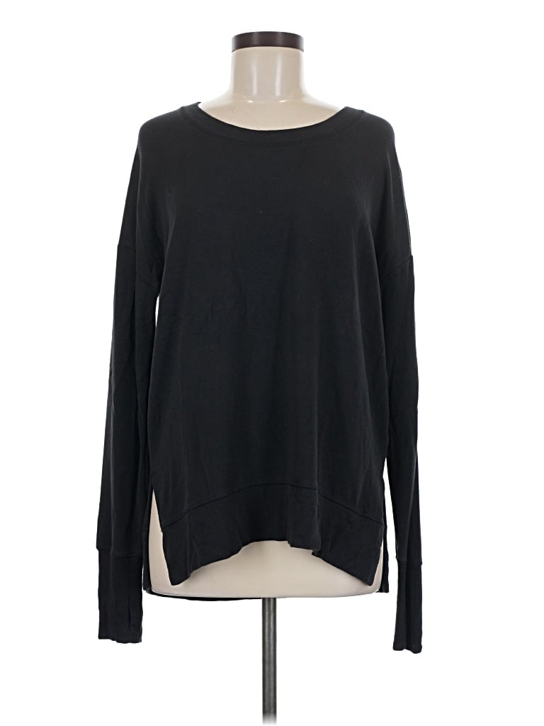 Pre-owned Athleta Pullover Sweater In Black