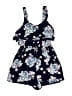 Justice 100% Viscose Floral Blue Dress Size 12 - photo 1