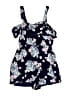 Justice 100% Viscose Floral Blue Dress Size 12 - photo 2