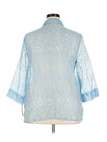 Alfred Dunner 3/4 Sleeve Button-Down Shirt (view 2)