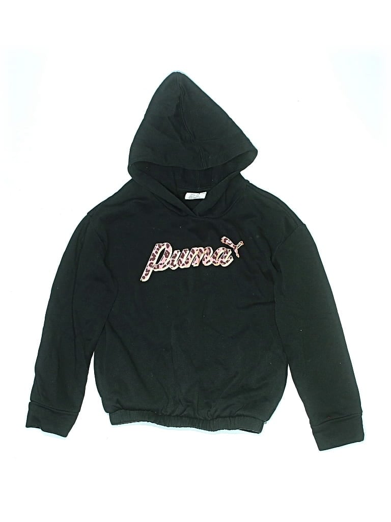 Pre-owned Puma Kids' Pullover Hoodie In Black