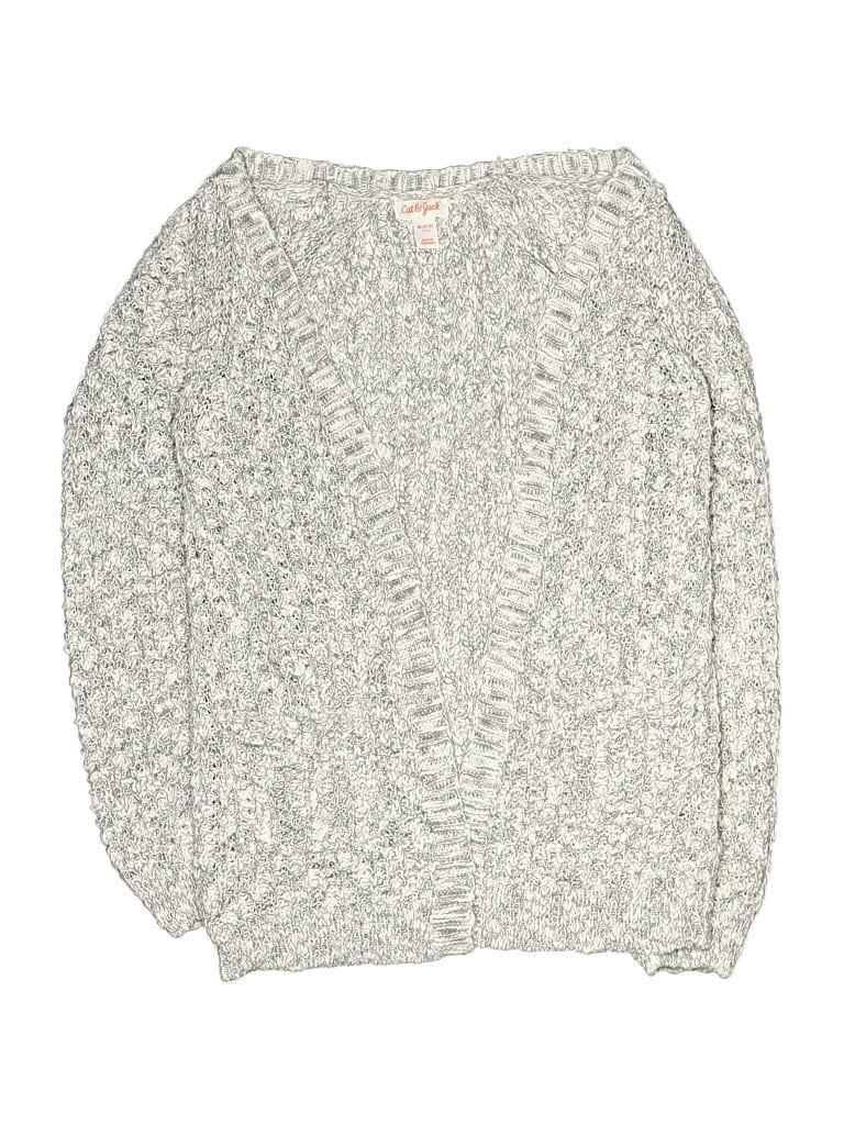 Pre-owned Cat & Jack Kids' Pullover Sweater In Silver