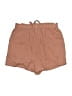 Shein 100% Cotton Solid Brown Shorts Size 2 - photo 2