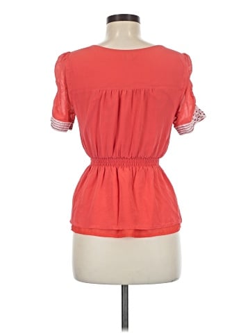Odille Short Sleeve Silk Top (view 2)
