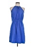 Zara Basic Solid Blue Casual Dress Size L - photo 1
