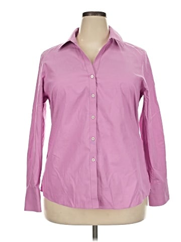 Foxcroft Long Sleeve Button-Down Shirt (view 1)