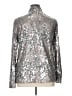 Dolce Cabo 100% Polyester Metallic Silver Jacket Size XL - photo 2
