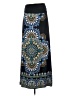 Apt. 9 Paisley Blue Casual Skirt Size S - photo 1