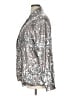 Dolce Cabo 100% Polyester Metallic Silver Jacket Size XL - photo 5