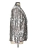 Dolce Cabo 100% Polyester Metallic Silver Jacket Size XL - photo 4