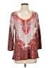 Rebecca Malone Gray 3/4 Sleeve Top Size S - photo 1