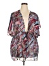 Bisou Bisou 100% Polyester Blue Kimono Size 2X - photo 1