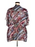 Bisou Bisou 100% Polyester Blue Kimono Size 2X - photo 2