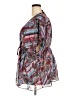 Bisou Bisou 100% Polyester Blue Kimono Size 2X - photo 5