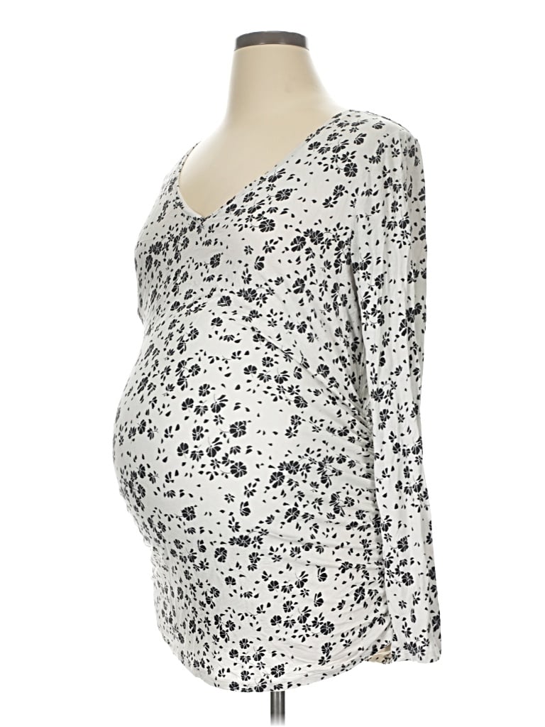 Pre-owned Motherhood Long Sleeve T-shirt In Silver