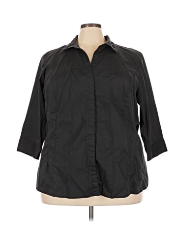 Riders by Lee 3/4 Sleeve Button-Down Shirt (view 1)