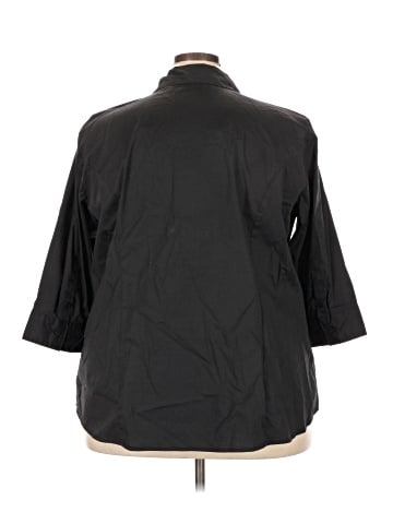 Riders by Lee 3/4 Sleeve Button-Down Shirt (view 2)
