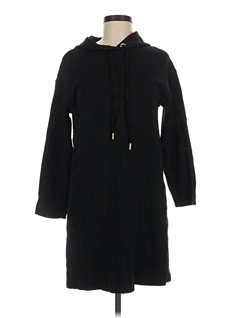 Pre-owned Massimo Dutti Pullover Hoodie In Black