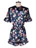 Tularosa 100% Polyester Floral Blue Romper Size S - photo 2