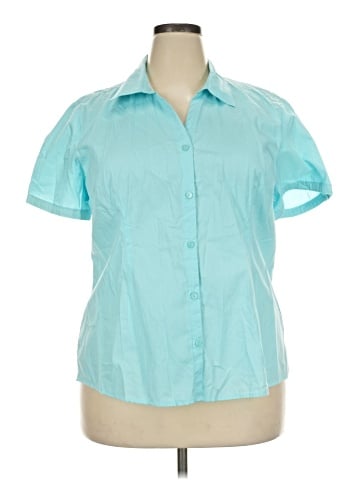 Basic Editions Short Sleeve Blouse (view 1)