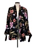 Express 100% Polyester Floral Black Blazer Size M - photo 1