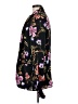 Express 100% Polyester Floral Black Blazer Size M - photo 5