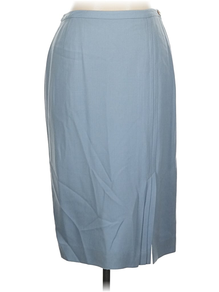 Pre-owned Doncaster Collection Formal Skirt In Gray