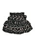 Aqua 100% Polyester Floral Black Skirt Size 9 - 10 - photo 1