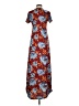 Lularoe Tropical Blue Burgundy Casual Dress Size XXS - photo 2
