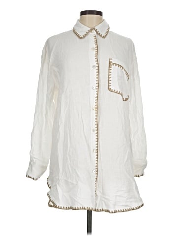 Blue Island Long Sleeve Button-Down Shirt (view 1)
