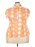 Cato Orange Short Sleeve Blouse Size 22 - photo 1