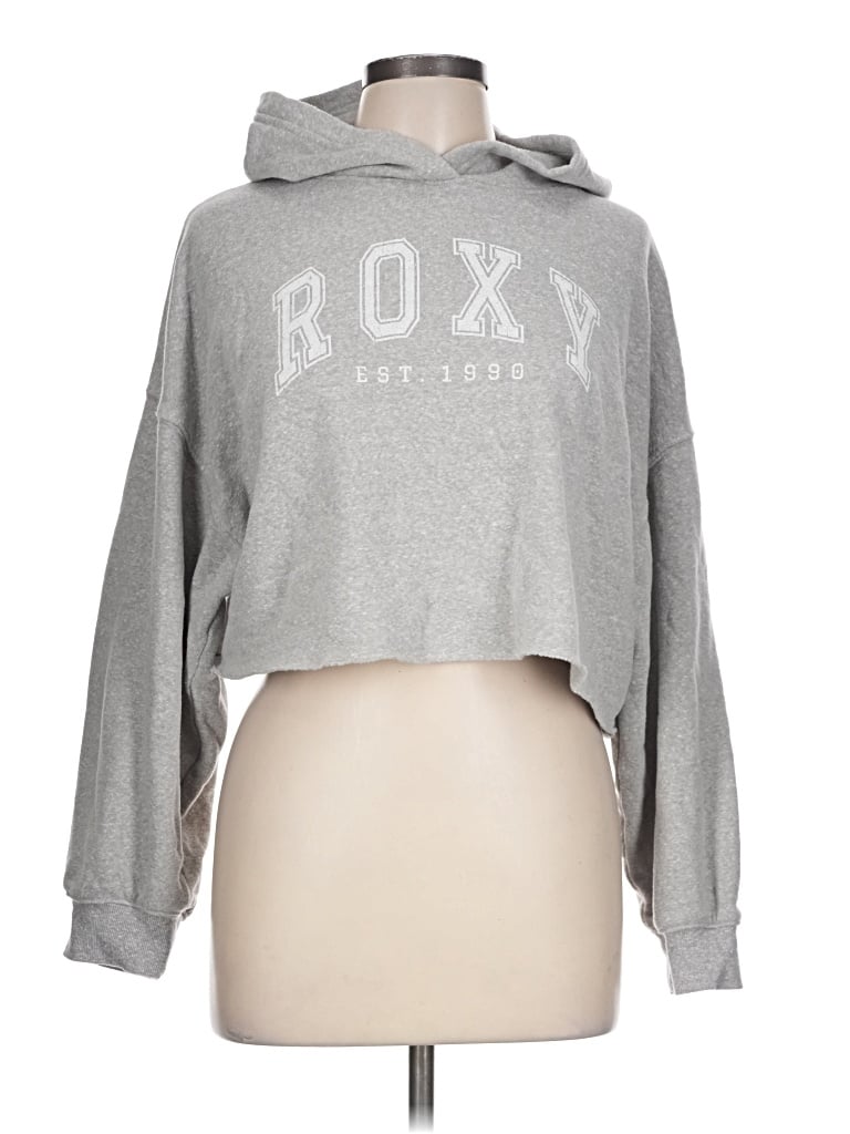 Pre-owned Roxy Sweatshirt In Gray