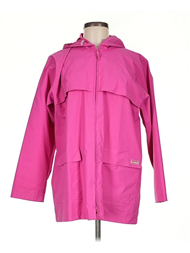 Pre-owned L.l.bean Raincoat In Pink