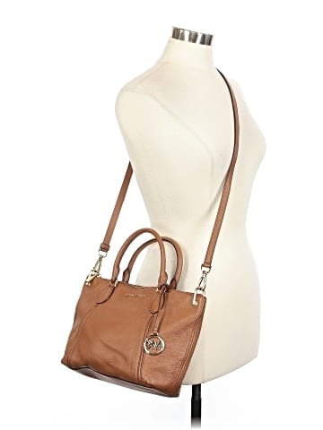 MICHAEL Michael Kors Leather Satchel (view 2)