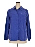 Chico's Blue 3/4 Sleeve Button-Down Shirt Size XL - photo 1