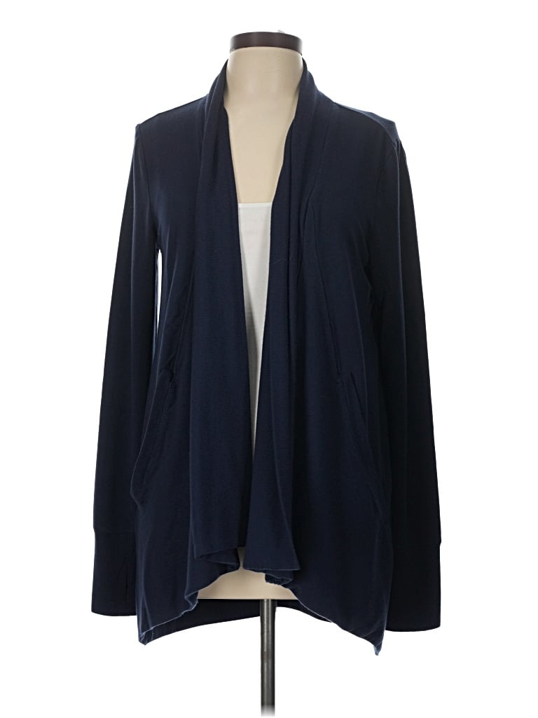 Pre-owned Quince Cardigan Sweater In Blue
