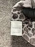 Garnet Hill 100% Wool Animal Print Silver Wool Pullover Sweater Size M - photo 8