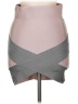 Wow Couture Color Block Gray Casual Skirt Size M - photo 1