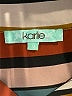 Karlie 100% Polyester Stripes Brown Long Sleeve Blouse Size M - photo 7