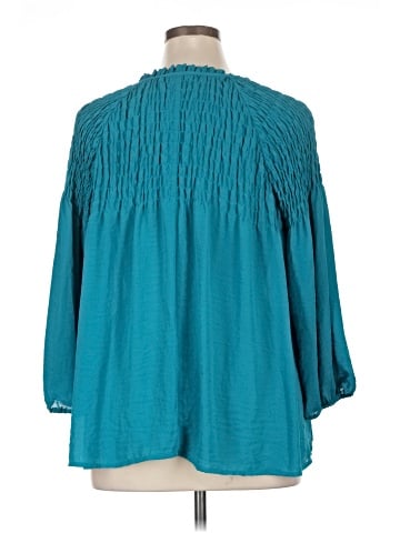 a.n.a. A New Approach 3/4 Sleeve Blouse (view 2)