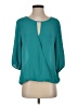 Vince Camuto 100% Polyester Teal 3/4 Sleeve Blouse Size S - photo 1